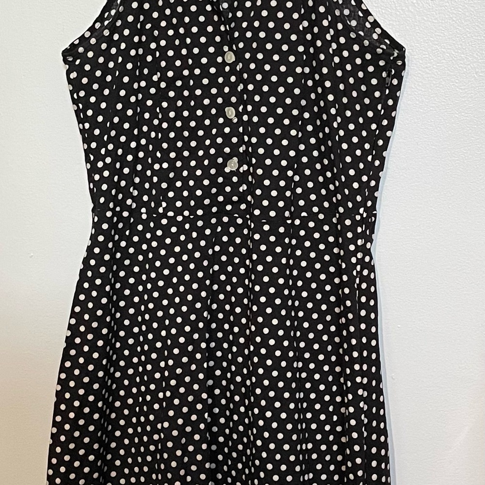 Polka Dot Dress - Black and White